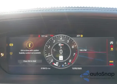 2022 Land Rover Range Rover Sport Svr/Svr Carbon Edition z USA, uszkodzony, nr VIN SALWZ2RE4NA228152